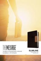 The Message Slimline (Leather-Look, Brown/Saddle Tan)