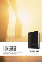 The Message Slimline (Leather-Look, Charcoal/Black)
