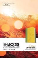 The Message Deluxe Gift Bible (Leather-Look, Sunlight/Grass)