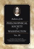 Bulletin of the Philosophical Society of Washington