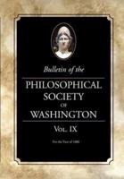 Bulletin of the Philosophical Society of Washington