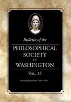 Bulletin of the Philosophical Society of Washington