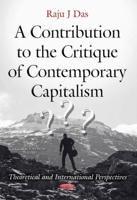 A Contribution to the Critique of Contemporary Capitalism