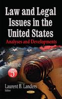 Law and Legal Issues in the United States. Volume 5