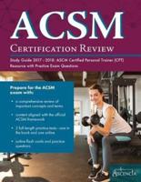 ACSM Certification Review Study Guide 2017-2018