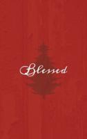 Blessed: A Red Hardcover Decorative Book for Decoration with Spine Text to Stack on Bookshelves, Decorate Coffee Tables, Christmas Decor, Holiday Decorations, Housewarming Gifts