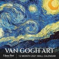 Van Gogh Art 2021 Wall Calendar: Famous Art, 8.5" x 8.5", 12 Month Calendar Planner for Home, Work, Office Gifts