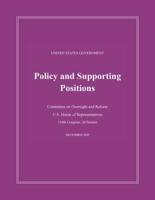 United States Government Policy and Supporting Positions (Plum Book) 2020