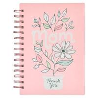 Christian Art Gifts Mom Journal W/Scripture Thank You Large Bible Verse Notebook, 192 Ruled Pages, 1 Thess. 5:16-18 Bible Verse