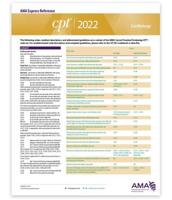 CPT Express Reference Coding Card 2022: Cardiology