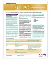 CPT Express Reference Coding Card 2022: Evaluation and Management