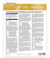 CPT Express Reference Coding Card 2022: Neurology/Neurosurgery