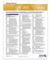 CPT Express Reference Coding Card 2022: Ophthalmology