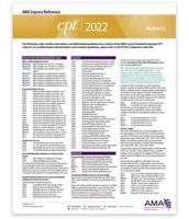 CPT Express Reference Coding Card 2022: Pediatrics