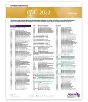 CPT Express Reference Coding Card 2022: Radiology