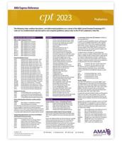 CPT 2023 Express Reference Coding Card: Pediatrics