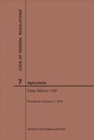 Code of Federal Regulations Title 7, Agriculture, Parts 1600-1759, 2019
