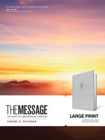 The Message Large Print (Hardcover Deluxe, Lavender on Linen)