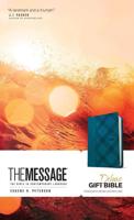 The Message Deluxe Gift Bible (Leather-Look, Crosshatch Denim)
