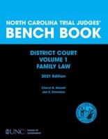 North Carolina Trial Judges' Bench Book, District Court, Vol. 1