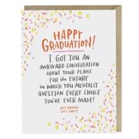 Em & Friends Awkward Convo Graduation Card