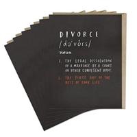 6-Pack Em & Friends Definition of Divorce Card