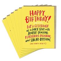 6-Pack Em & Friends Ample Seating Birthday Card