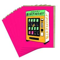 6-Pack Em & Friends Birthday Vending Card