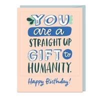6-Pack Em & Friends Gift to Humanity - Birthday Sticker Cards