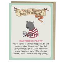 6-Pack Em & Friends Happiness Party Affirmators! Greeting Cards