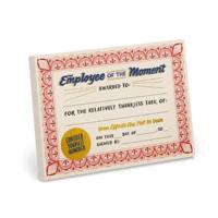 Em & Friends Employee of the Moment Certificate Notepads (New Version)