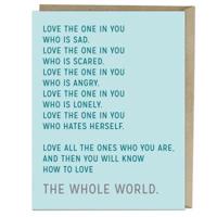 6-Pack Elizabeth Gilbert for Em & Friends Love The One in You Card