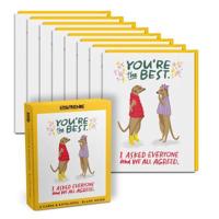 Em & Friends You're the Best Boxed Greeting Cards, Box of 8 Single Encouragement Cards