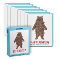 Em & Friends Deck Yourself Boxed Greeting Cards, Box of 8 Single Holiday Cards