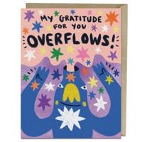 6 Pack Barry Lee for Em & Friends Gratitude Overflows Thank You Card