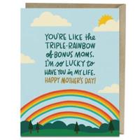 6 Pack Em & Friends Triple-Rainbow Bonus Mom Card