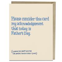 6-Pack Em & Friends Father's Day Acknowledgment Card