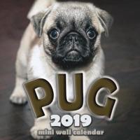 The Pug 2019 Mini Wall Calendar