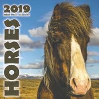 Horses 2019 Mini Wall Calendar