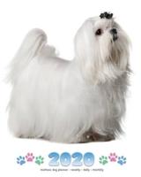 2020 Maltese Dog Planner - Weekly - Daily - Monthly