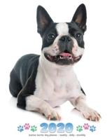 2020 Boston Terrier Dog Planner - Weekly - Daily - Monthly