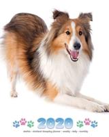 2020 Sheltie - Shetland Sheepdog Planner - Weekly - Daily - Monthly