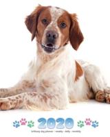 2020 Brittany Dog Planner - Weekly - Daily - Monthly