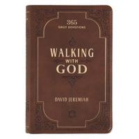 Walking With God Devotional - Brown Faux Leather Daily Devotional for Men & Women 365 Daily Devotions