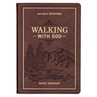 Devotional Walking With God Large Print Faux Leather