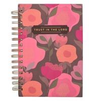 Journal Wirebound Coral Floral