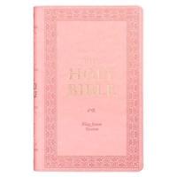 KJV Holy Bible, Giant Print Standard Size Faux Leather Red Letter Edition - Ribbon Marker, King James Version, Pink