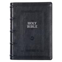 KJV Study Bible, Standard Print Faux Leather - Thumb Index, King James Version Holy Bible, Black