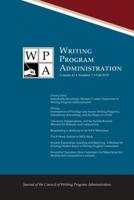 WPA: Writing Program Administration 43.1 (Fall 2019)