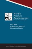 WPA: Writing Program Administration 45.2 (Spring 2022)